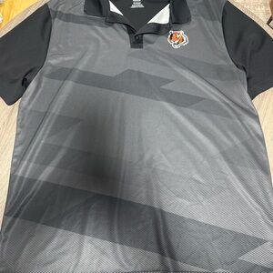 NFL Black and Gray Polo Shirt with Team Logo